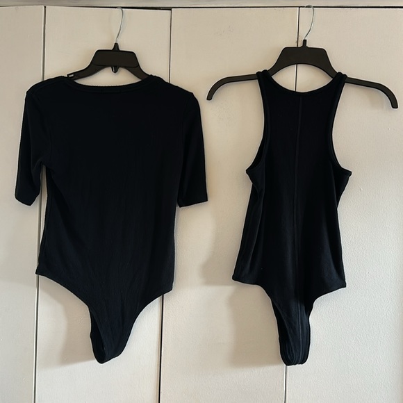 ATM micromodal bodysuit tank top + short sleeve top - Picture 3 of 17